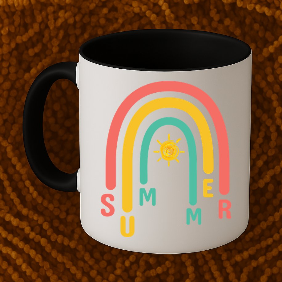 Summer Rainbow Sunshine Cute Mug
