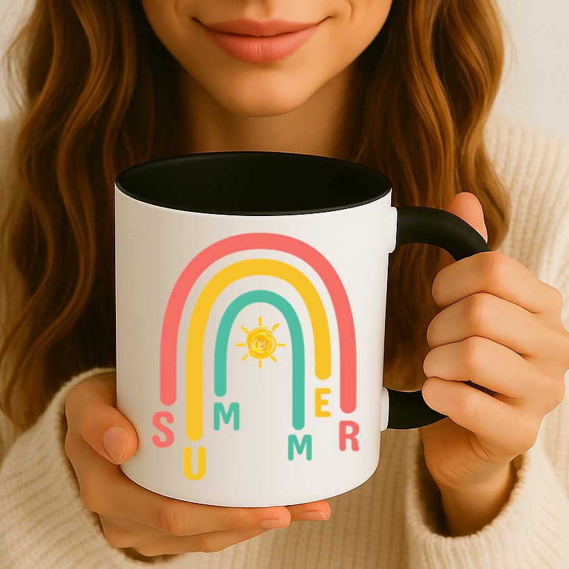 Summer Rainbow Sunshine Cute Mug