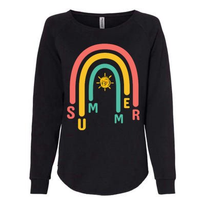 Summer Rainbow Sunshine Cute Womens California Wash Sweatshirt