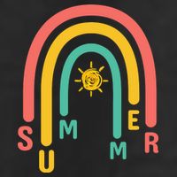 Summer Rainbow Sunshine Cute Trucker Hat