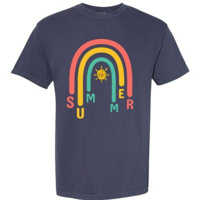 Summer Rainbow Sunshine Cute Garment-Dyed Heavyweight T-Shirt