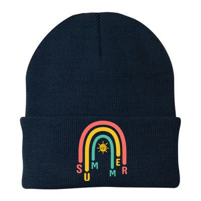 Summer Rainbow Sunshine Cute Knit Cap Winter Beanie