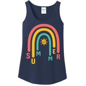 Summer Rainbow Sunshine Cute Ladies Essential Tank