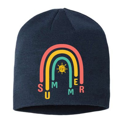 Summer Rainbow Sunshine Cute Sustainable Beanie