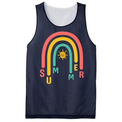 Summer Rainbow Sunshine Cute Mesh Reversible Basketball Jersey Tank