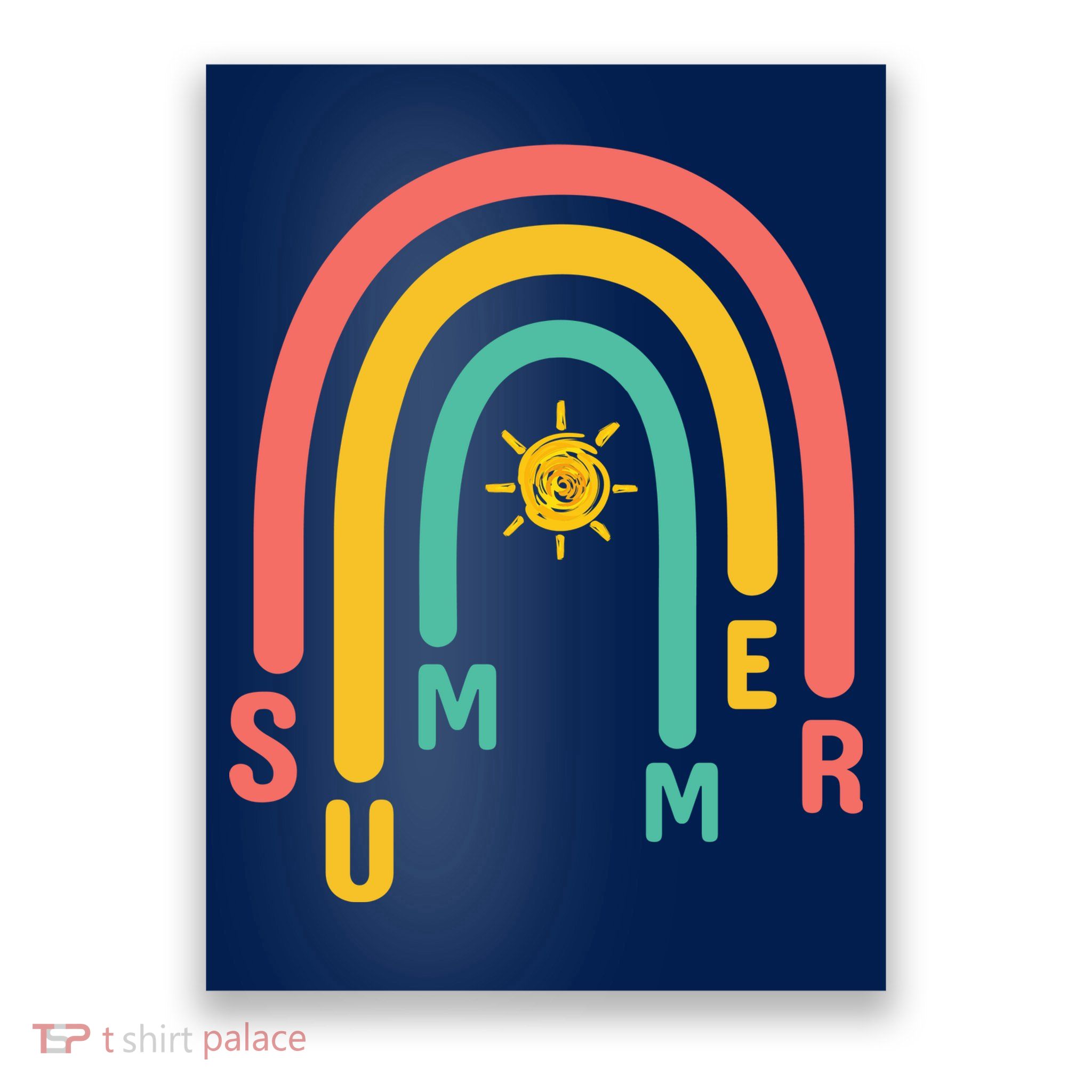 Summer Rainbow Sunshine Cute Poster