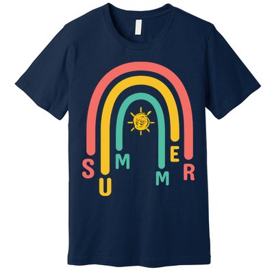 Summer Rainbow Sunshine Cute Premium T-Shirt