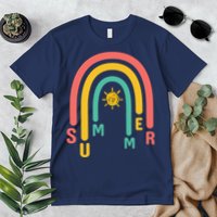 Summer Rainbow Sunshine Cute Premium T-Shirt