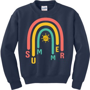 Summer Rainbow Sunshine Cute Kids Sweatshirt