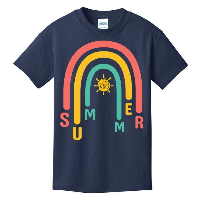 Summer Rainbow Sunshine Cute Kids T-Shirt