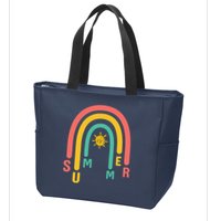 Summer Rainbow Sunshine Cute Zip Tote Bag