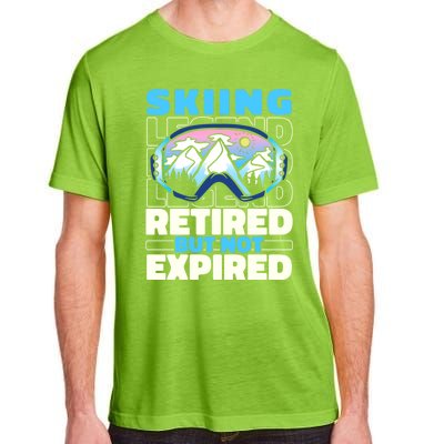 Skiing Retired Ski Cool Gift Winter Sports Skier Gift Adult ChromaSoft Performance T-Shirt