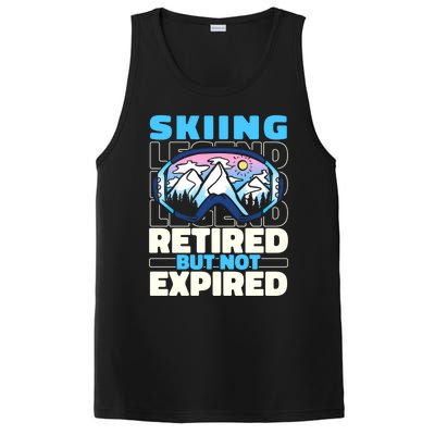 Skiing Retired Ski Cool Gift Winter Sports Skier Gift PosiCharge Competitor Tank