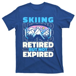 Skiing Retired Ski Cool Gift Winter Sports Skier Gift T-Shirt