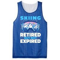 Skiing Retired Ski Cool Gift Winter Sports Skier Gift Mesh Reversible Basketball Jersey Tank