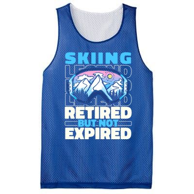 Skiing Retired Ski Cool Gift Winter Sports Skier Gift Mesh Reversible Basketball Jersey Tank