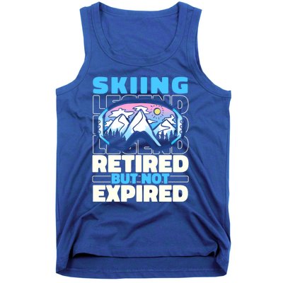 Skiing Retired Ski Cool Gift Winter Sports Skier Gift Tank Top