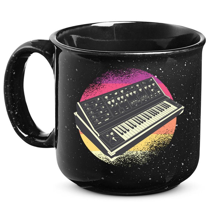 Synthesizer Retro 15oz Campfire Ceramic Mug