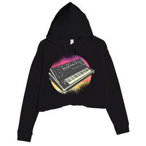 Synthesizer Retro Crop Fleece Hoodie