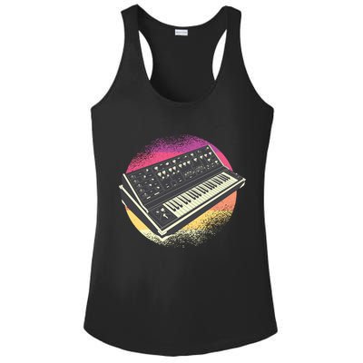 Synthesizer Retro Ladies PosiCharge Competitor Racerback Tank