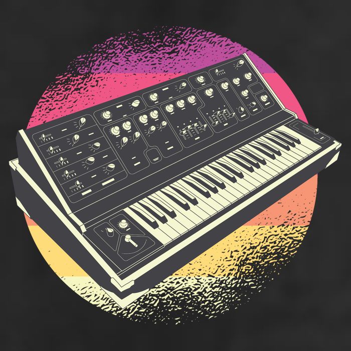 Synthesizer Retro Microfiber Hand Towel