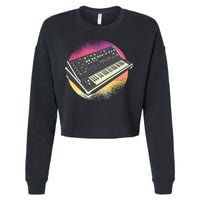 Synthesizer Retro Cropped Pullover Crew