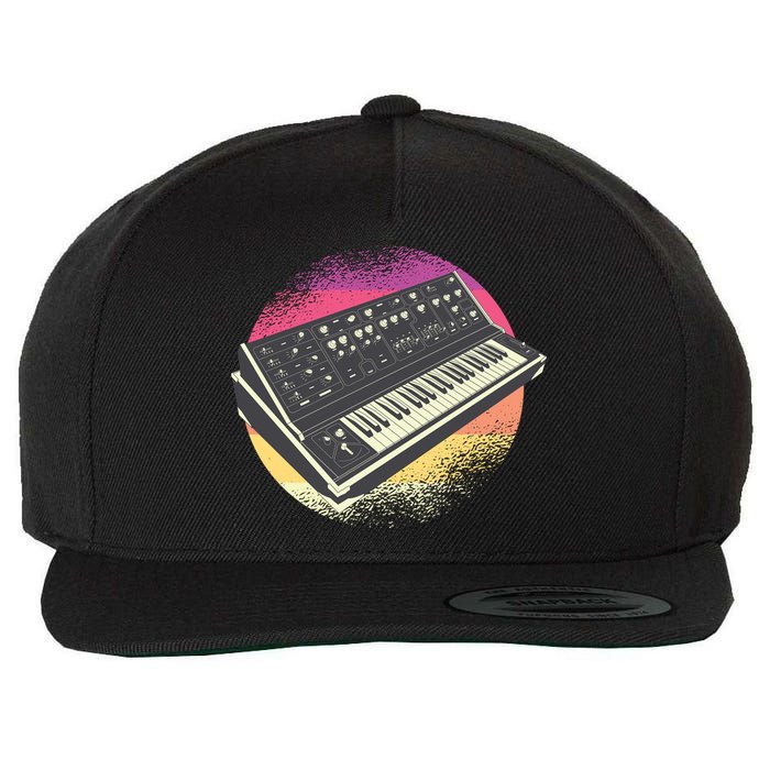 Synthesizer Retro Wool Snapback Cap