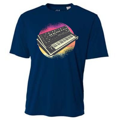 Synthesizer Retro Cooling Performance Crew T-Shirt