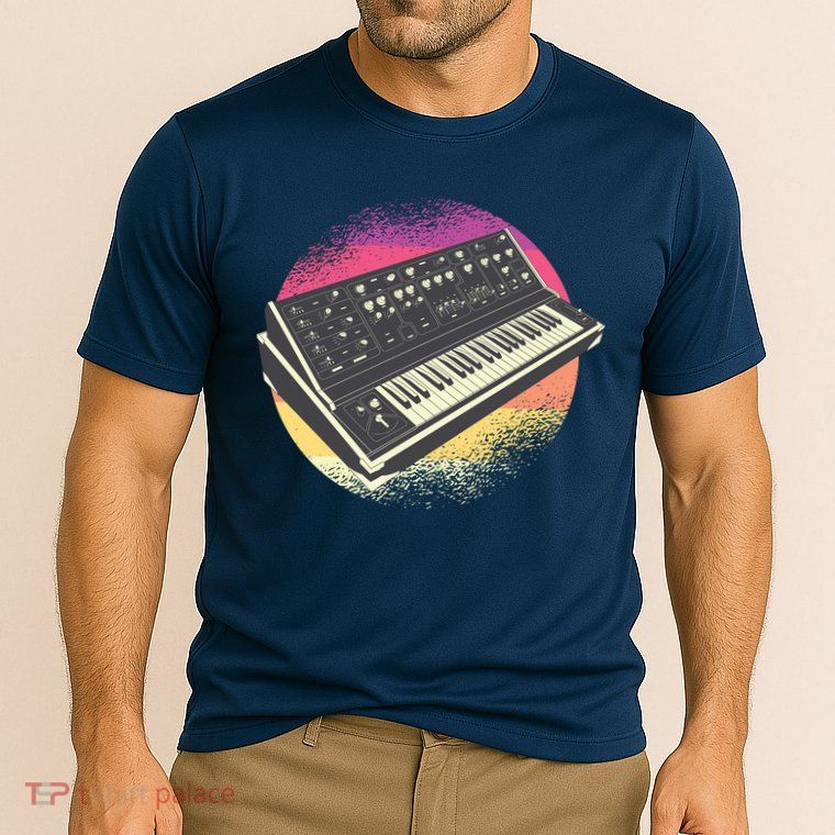 Synthesizer Retro Cooling Performance Crew T-Shirt