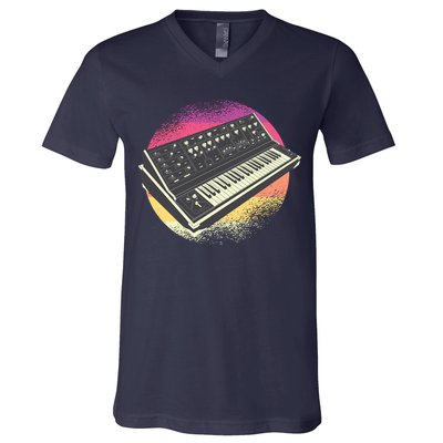 Synthesizer Retro V-Neck T-Shirt