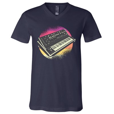 Synthesizer Retro V-Neck T-Shirt