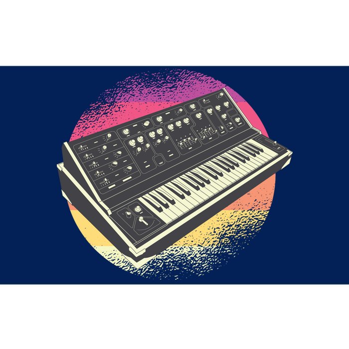 Synthesizer Retro Bumper Sticker