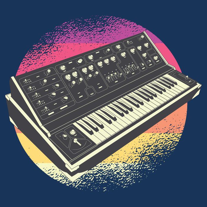 Synthesizer Retro 7-Panel Snapback Hat