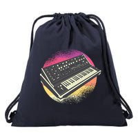 Synthesizer Retro Drawstring Bag