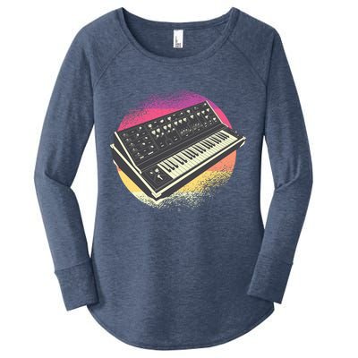Synthesizer Retro Women's Perfect Tri Tunic Long Sleeve Shirt
