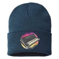 Synthesizer Retro Sustainable Knit Beanie