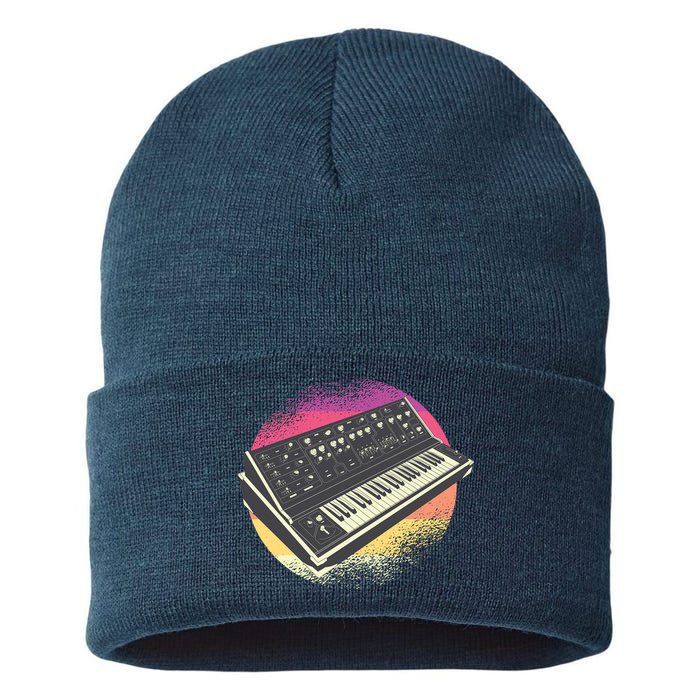 Synthesizer Retro Sustainable Knit Beanie