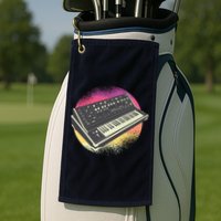 Synthesizer Retro Golf Towel