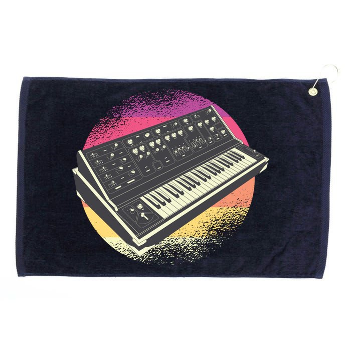 Synthesizer Retro Grommeted Golf Towel