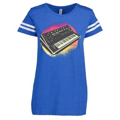 Synthesizer Retro Enza Ladies Jersey Football T-Shirt