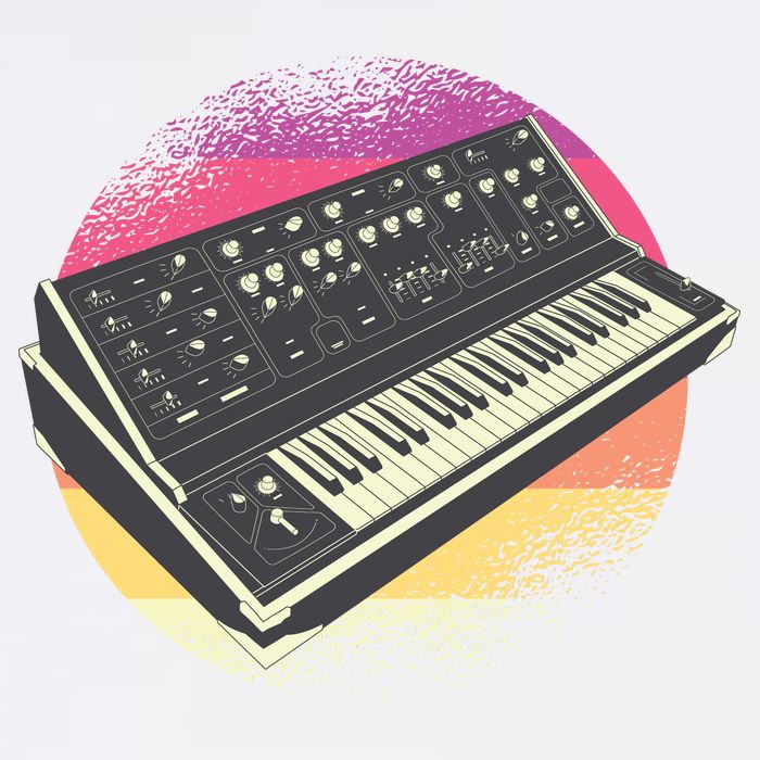 Synthesizer Retro Garment-Dyed Sweatshirt