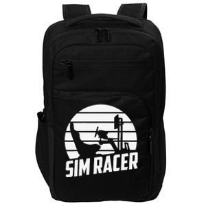 Sim Racer Simulation Gaming Race Car Sim Racing Impact Tech Backpack