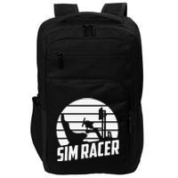 Sim Racer Simulation Gaming Race Car Sim Racing Impact Tech Backpack