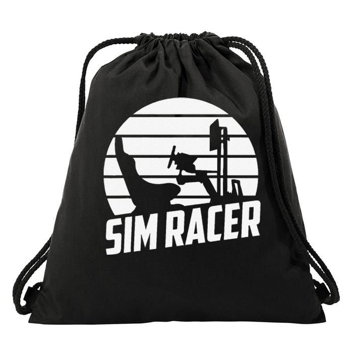 Sim Racer Simulation Gaming Race Car Sim Racing Drawstring Bag