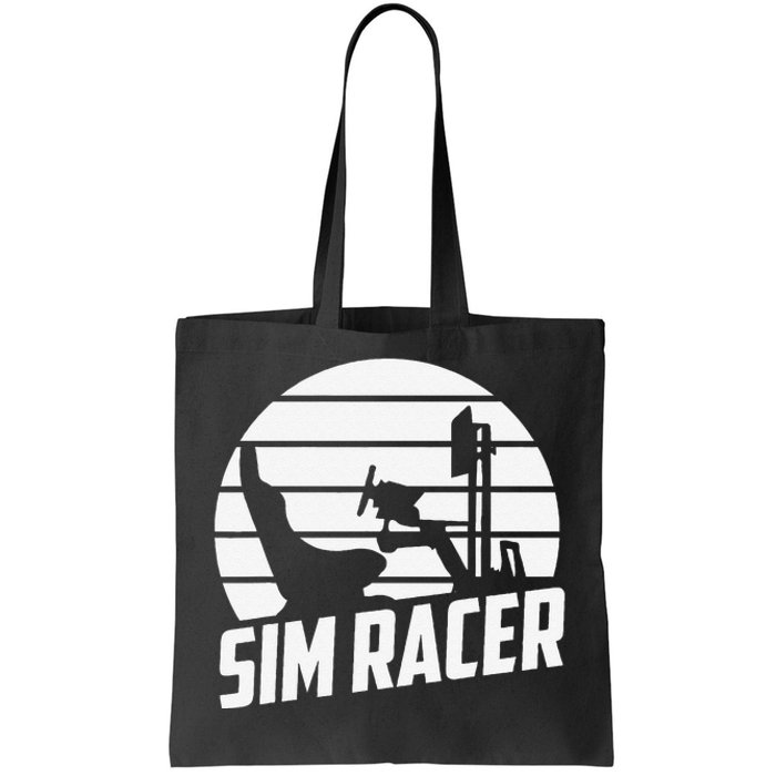 Sim Racer Simulation Gaming Race Car Sim Racing Tote Bag