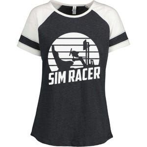 Sim Racer Simulation Gaming Race Car Sim Racing Enza Ladies Jersey Colorblock Tee