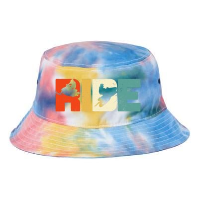 Snowmobile Ride Snowmobiling Motor Sled Winter Sport Gift Tie Dye Newport Bucket Hat