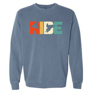 Snowmobile Ride Snowmobiling Motor Sled Winter Sport Gift Garment-Dyed Sweatshirt