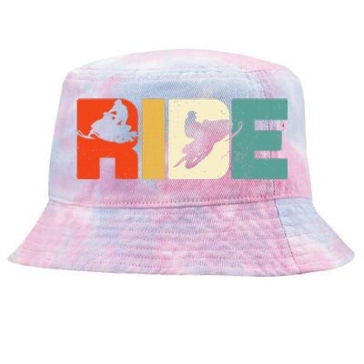 Snowmobile Ride Snowmobiling Motor Sled Winter Sport Gift Tie-Dyed Bucket Hat