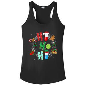 Snow Reindeer Santa Claus Pharmacy Crew Christmas Funny Gift Ladies PosiCharge Competitor Racerback Tank